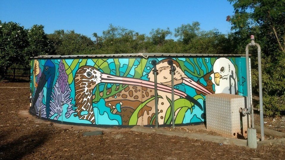 Broome Water Tank Art, Australian Silo Art Trail