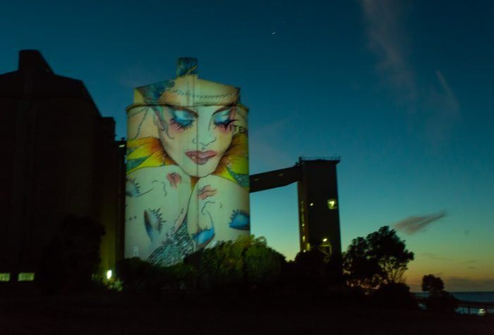 Wallaroo silo light show