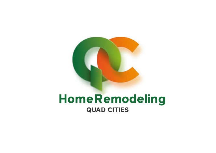 A logo for  QC Home Remodeling in rock island, quad cities area, IL