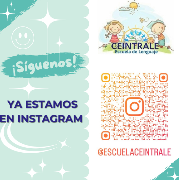 Un anuncio de la escuela central con un código QR
