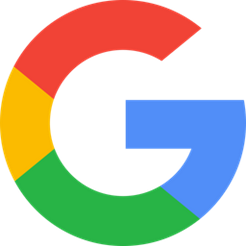 Google logo: A colorful, capital letter 