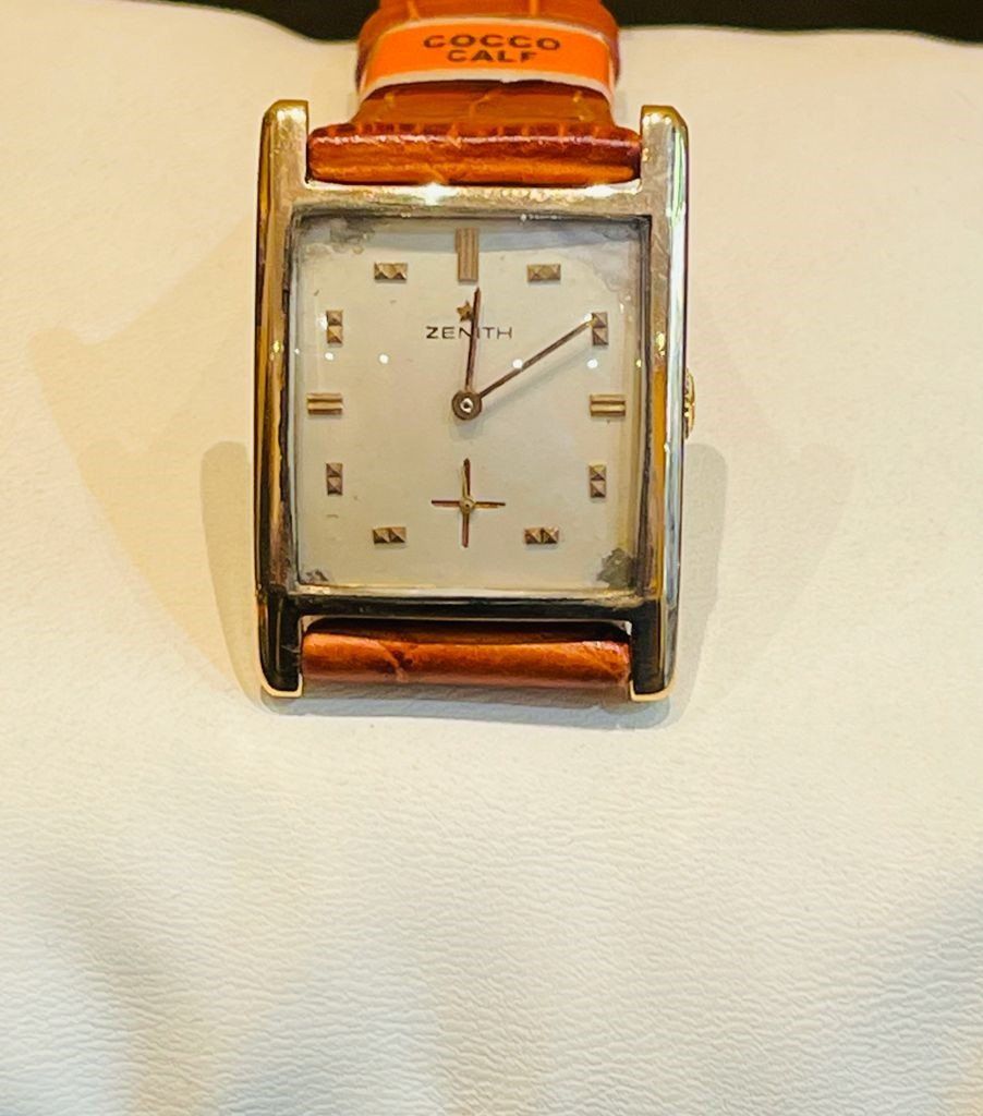 orologio Zenith con quadrante quadrato
