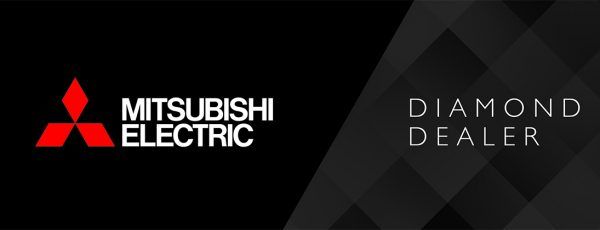 Mitsubishi Electric Diamond Dealer Logo — Recharged Air & Electrical in Stratford, QLD