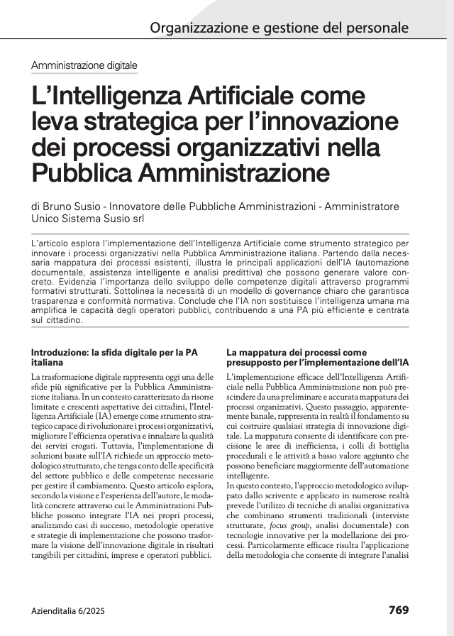 Transizione Digitale - Sistema Susio