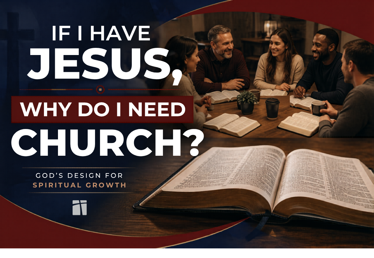 Believers gathered around a table studying the Bible together as part of a local church community