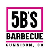 pink and black 5bs bbq logo