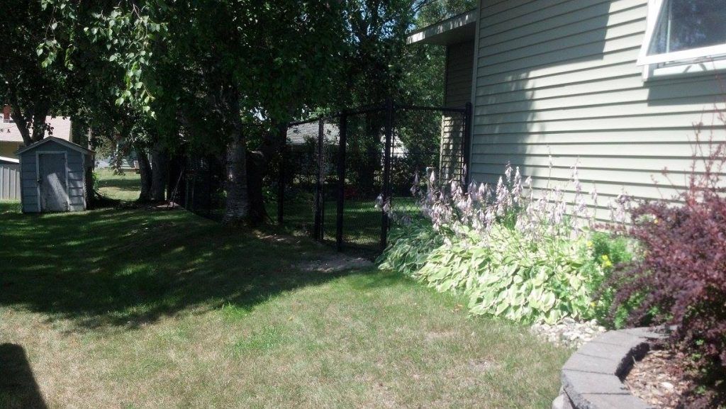 A house with a lot of grass and trees in front of it.