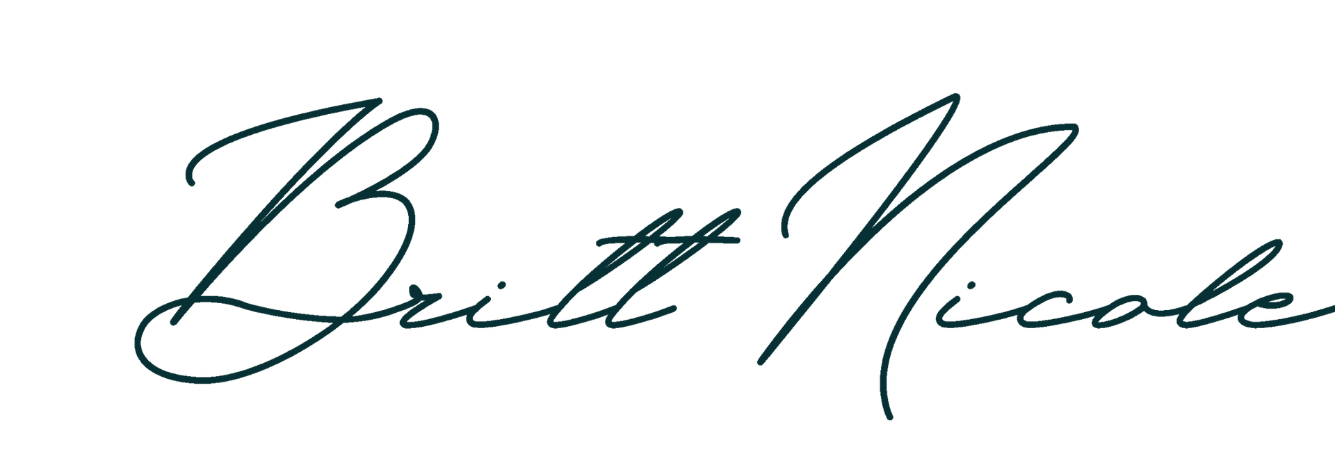 The name britt nicole is written in cursive on a white background.