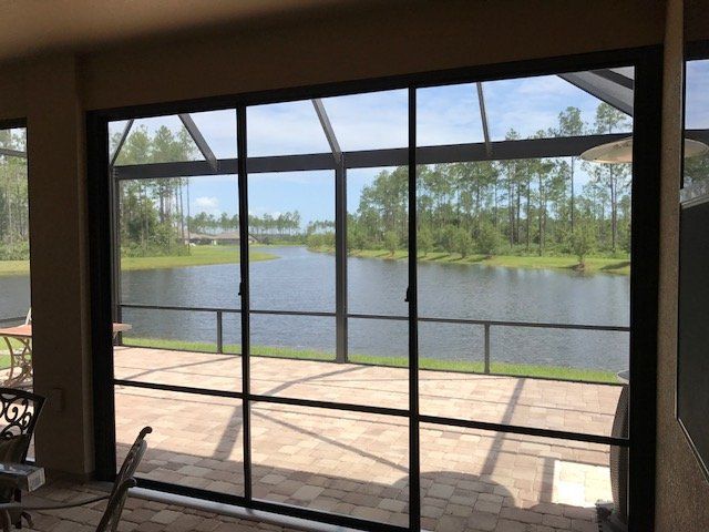 Patio Room overlooking a lake
