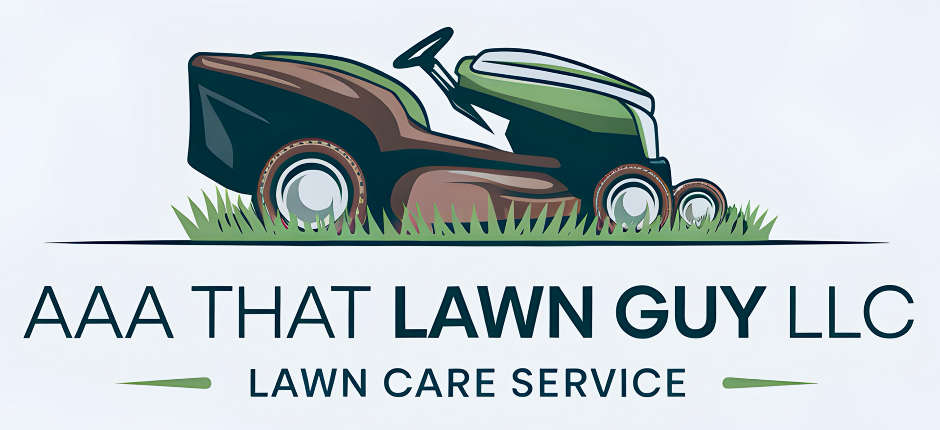 A logo for aaa that lawn guy llc lawn care service