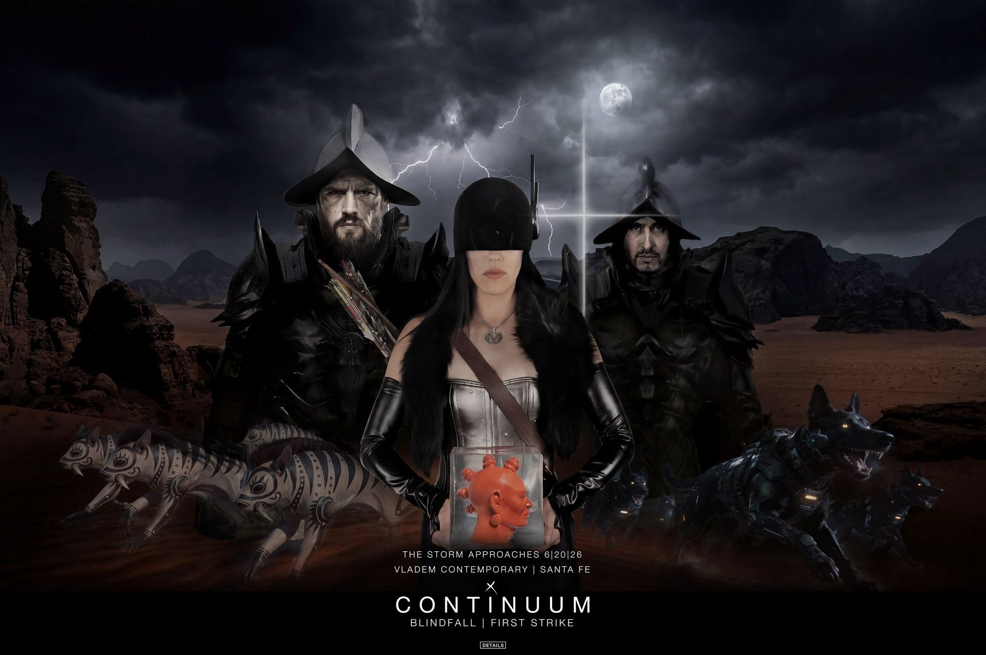 The Storm Approaches -Vladem Contemporary - Santa Fe - Continuum Blindfall First