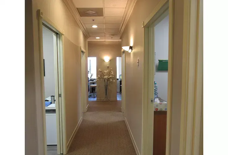 Del Mar Dental Arts hallway.