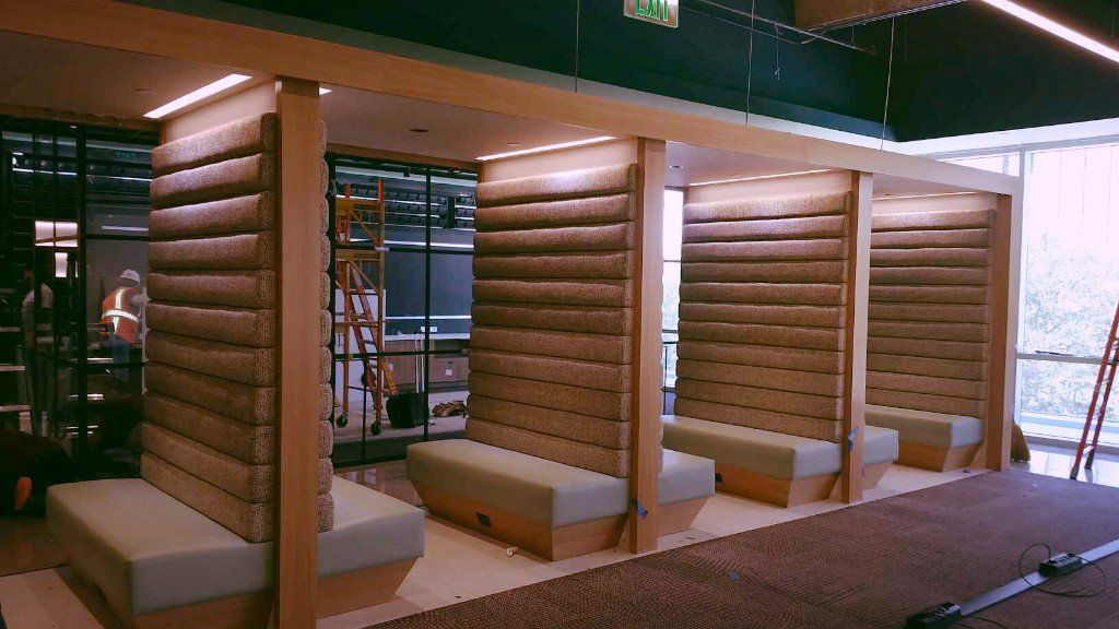 commercial banquette seating CU Design Dallas