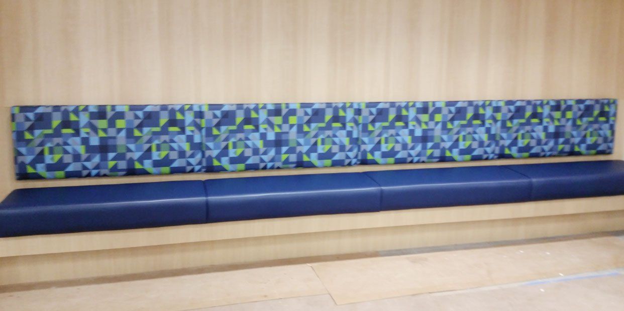 wall seating banquette installation CU Design Dallas