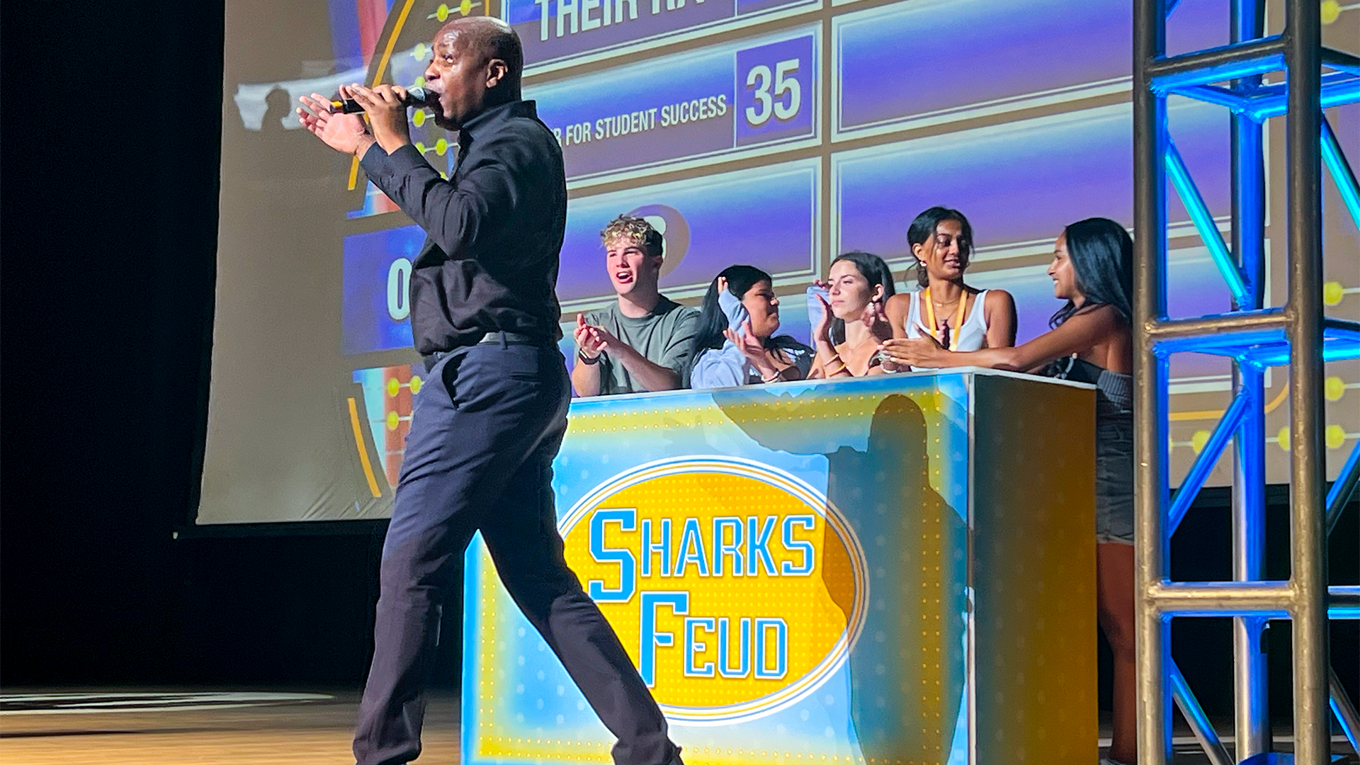 College themed family feud game show