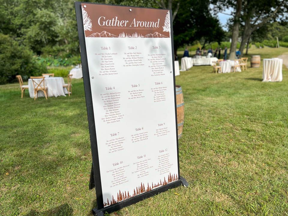 National Event Connection Wedding Seating Chart