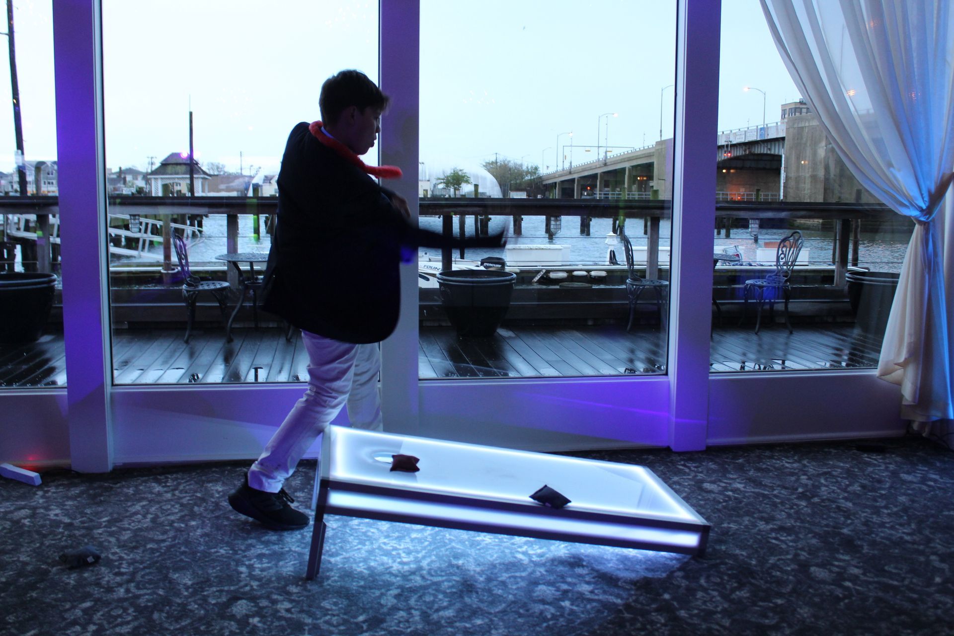 LED Cornhole. Party Cornhole