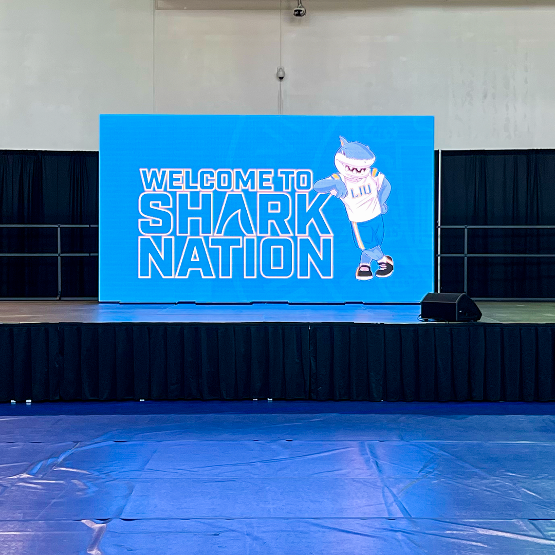 Draped Stage with LED Video Wall