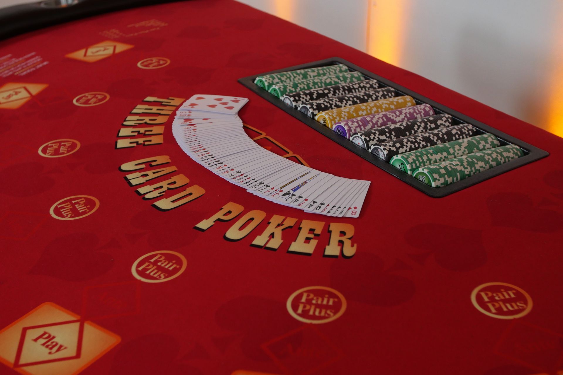 Three Card Poker Table Rental