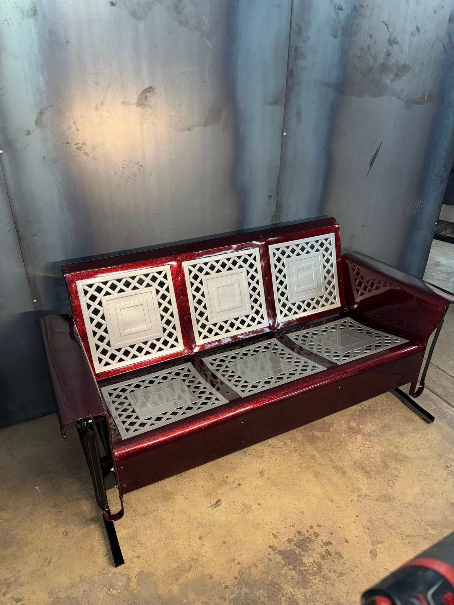 Powder coat bench