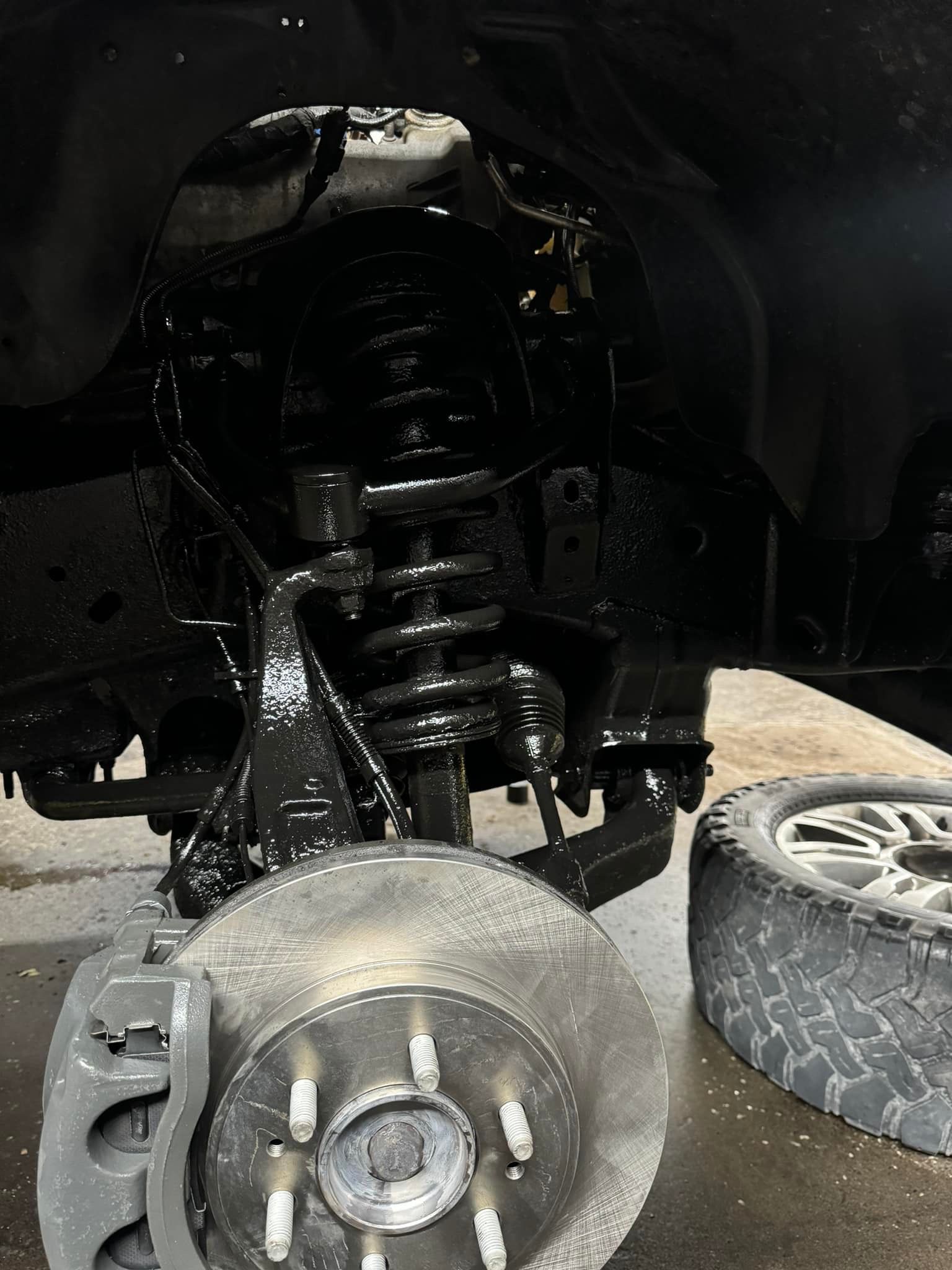 powder coat and rotor replacement