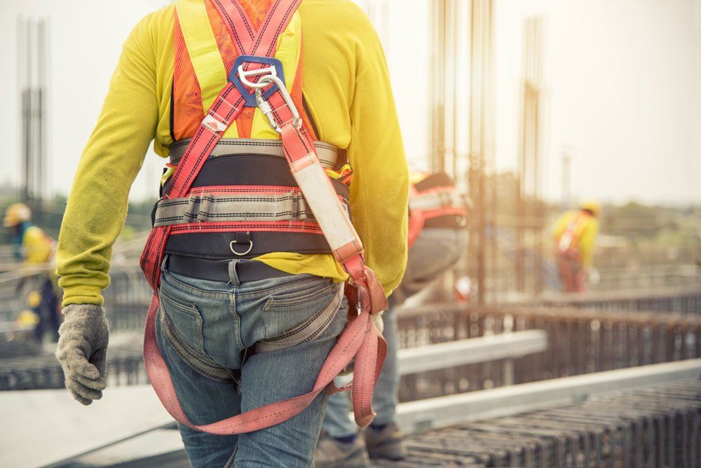 construction worker with safety gear