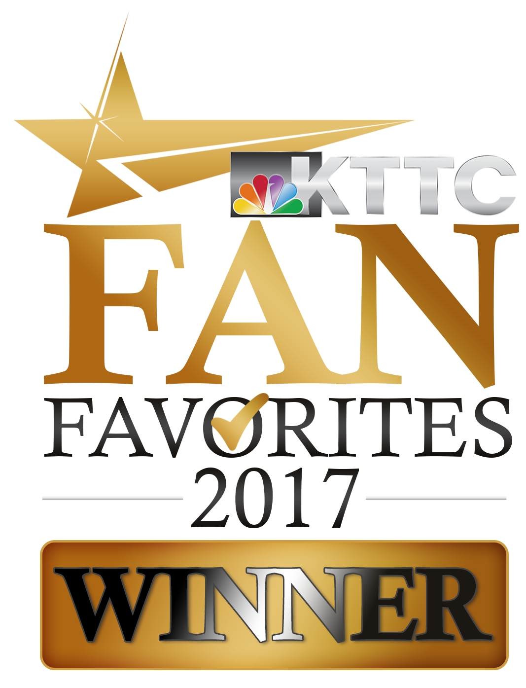 A logo for ktc fan favorites 2017 winner