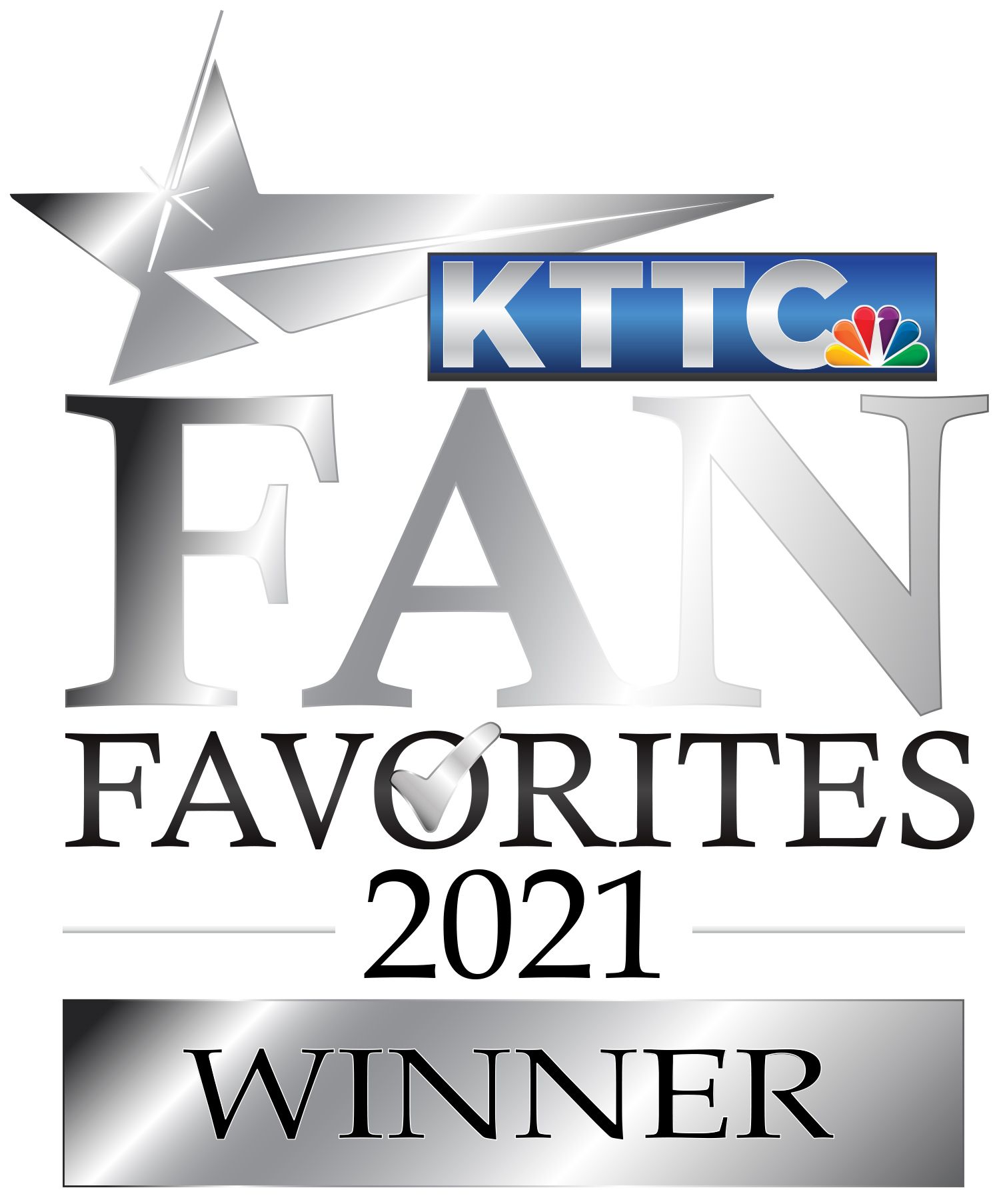 A logo for kttc fan favorites 2021 winner