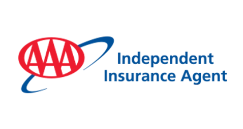 The aaa independent insurance agent logo is on a white background.