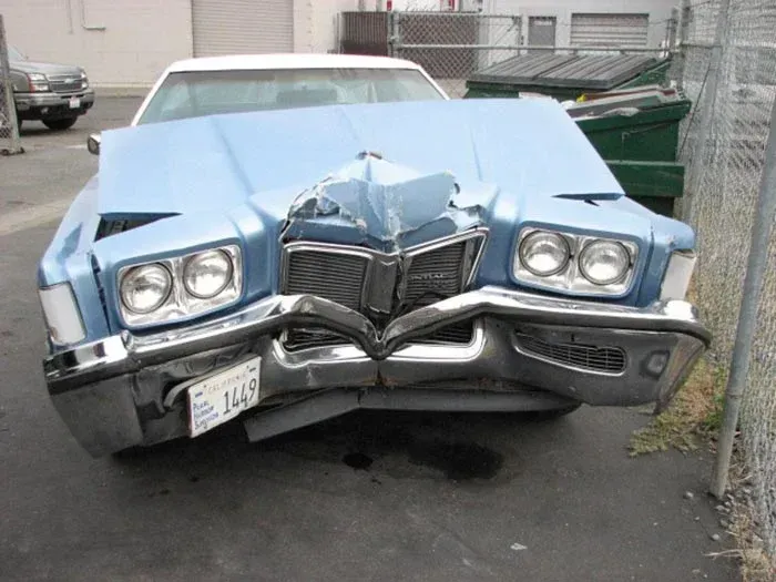 A Blue Car With A License Plate That Says 1149 — Santa Rosa, CA — Precision Frame and Body Shop