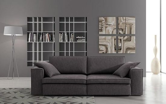 divano due posti grigio