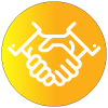 Handshake Icon — Marina, CA — Ross Roofing & Solar