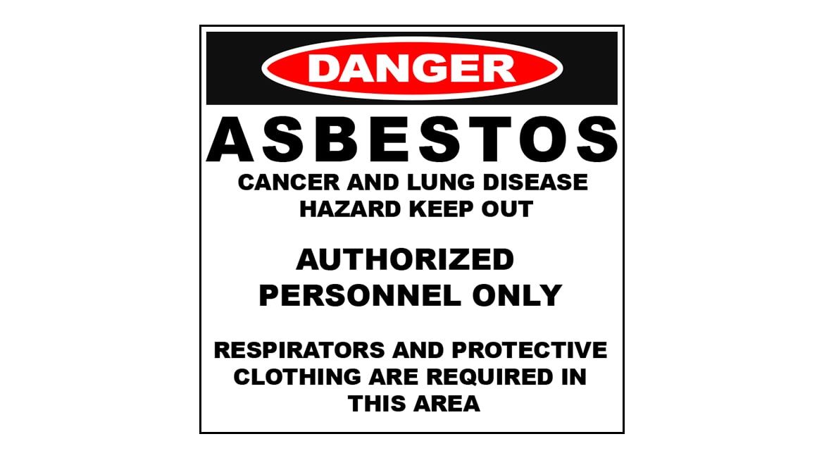 Danger Asbestos Warning Sign - Asbestos Removal Near Darwin