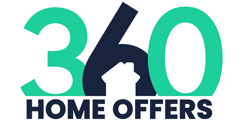 A logo for 360 home offers with a house in the middle. Links to Home Page.