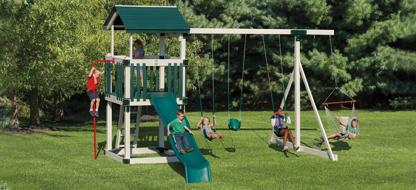 longhorn storage solutions playsets with slides