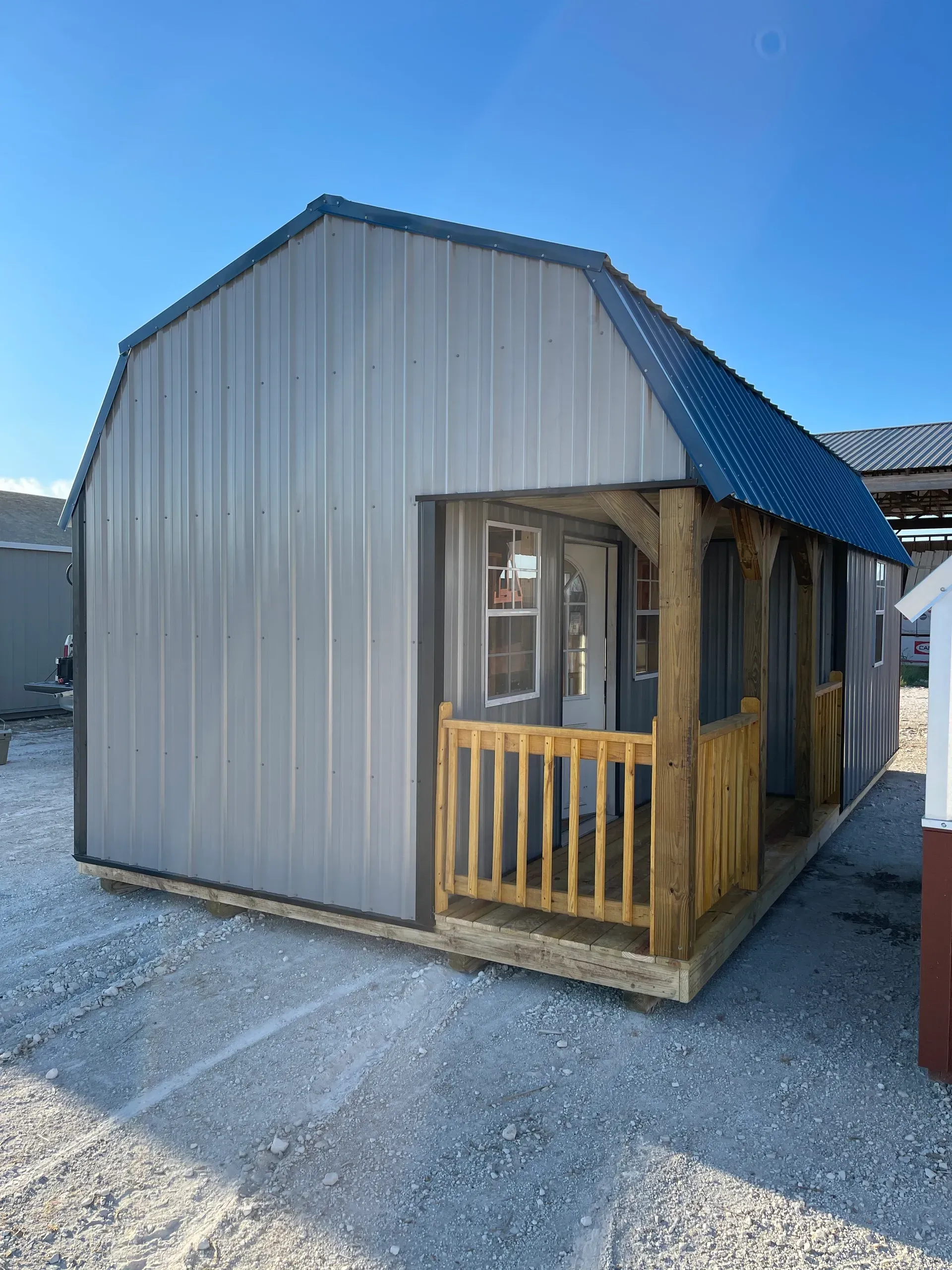 loft cabin with porch