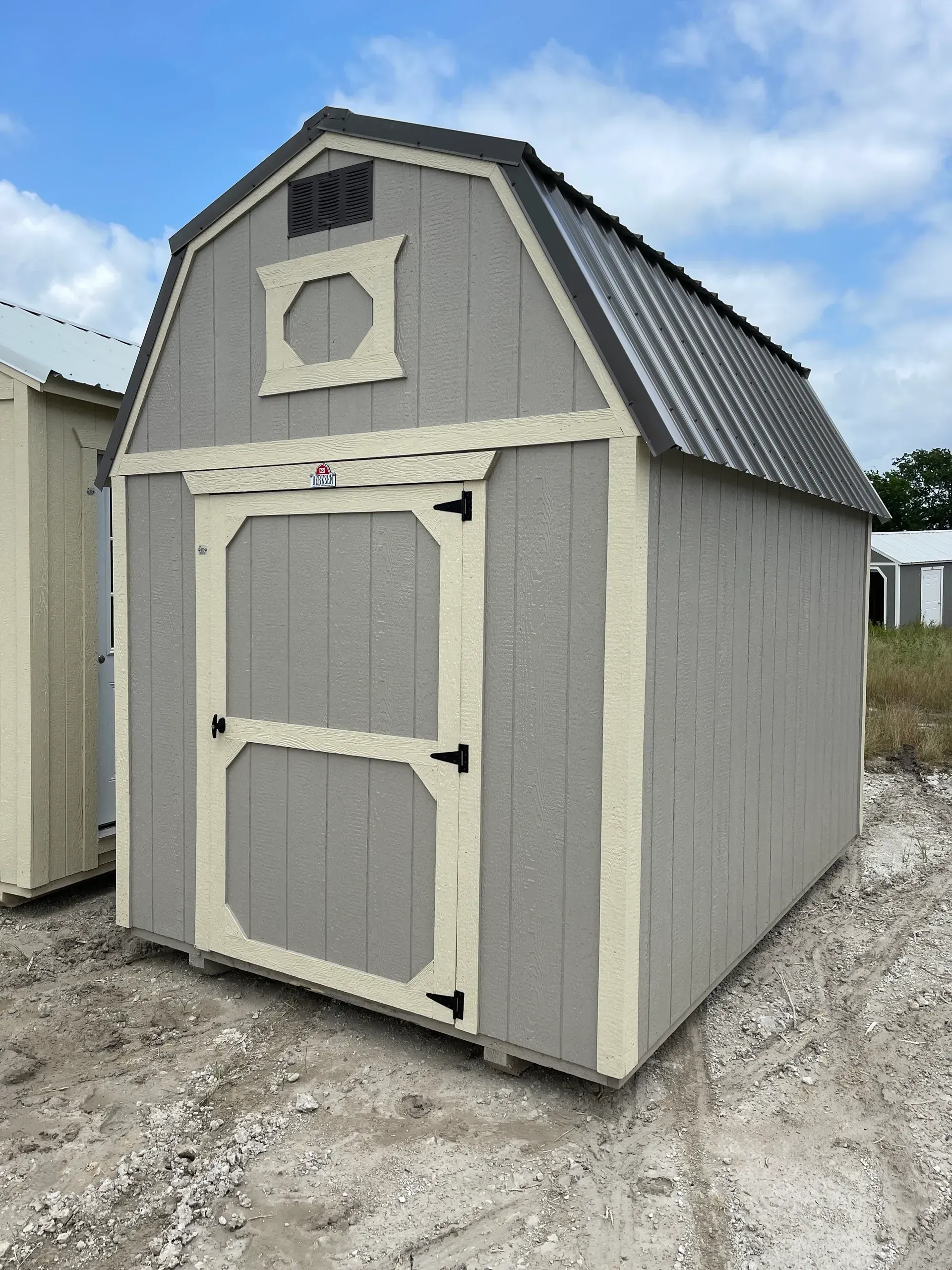 grey portable shed