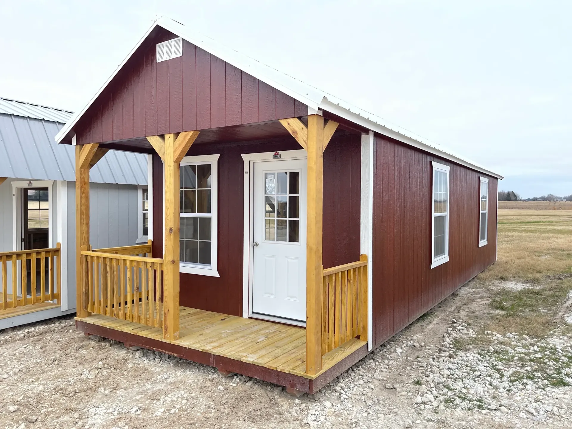 mini home with front porch