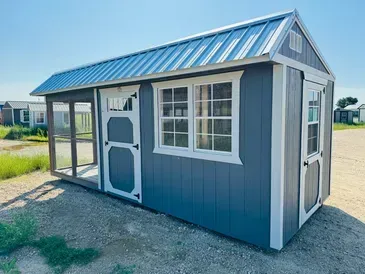 enclosed chicken coop