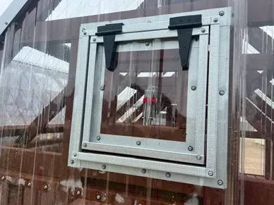 standard window vent for greenhouse