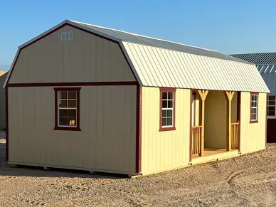large tan cabin