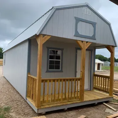 gray lofted barn