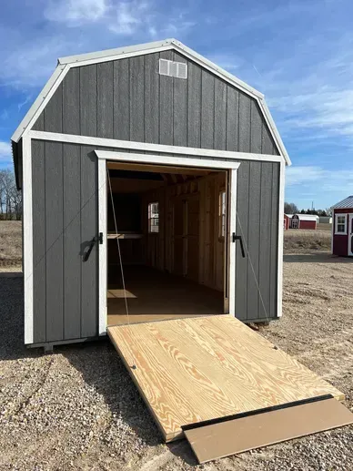 utility lofted portable building