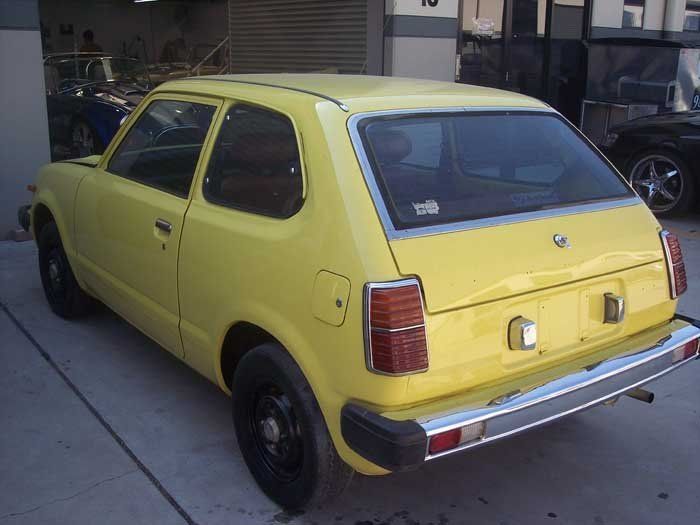 pale yellow car