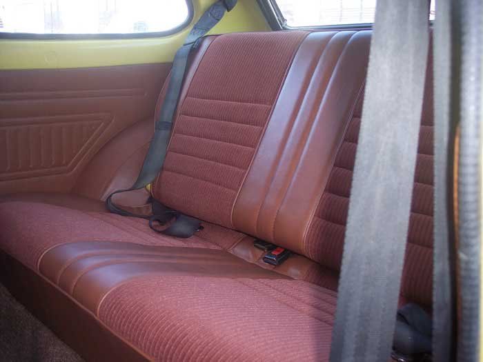 maroon seat