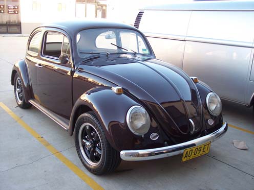 black vw beetle