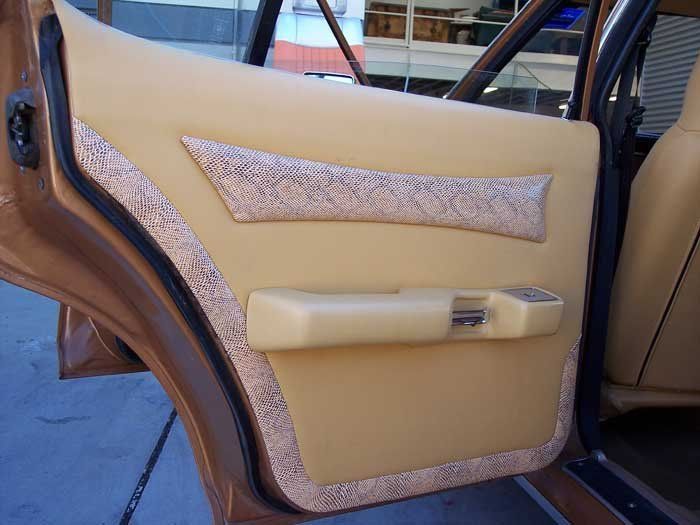 leather car panel