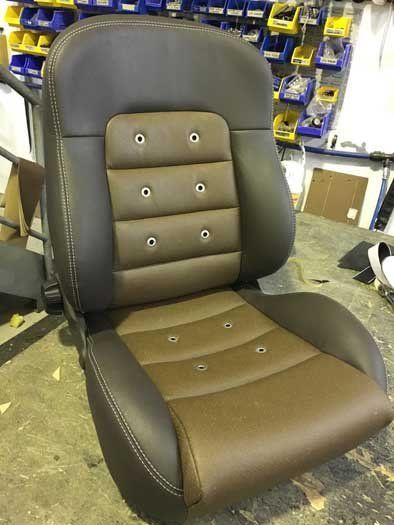 new leather driver seat