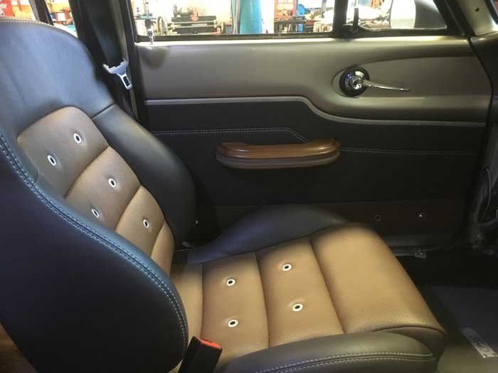 new brown leather seat