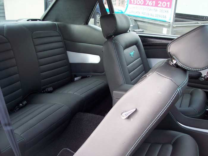 leather back seats
